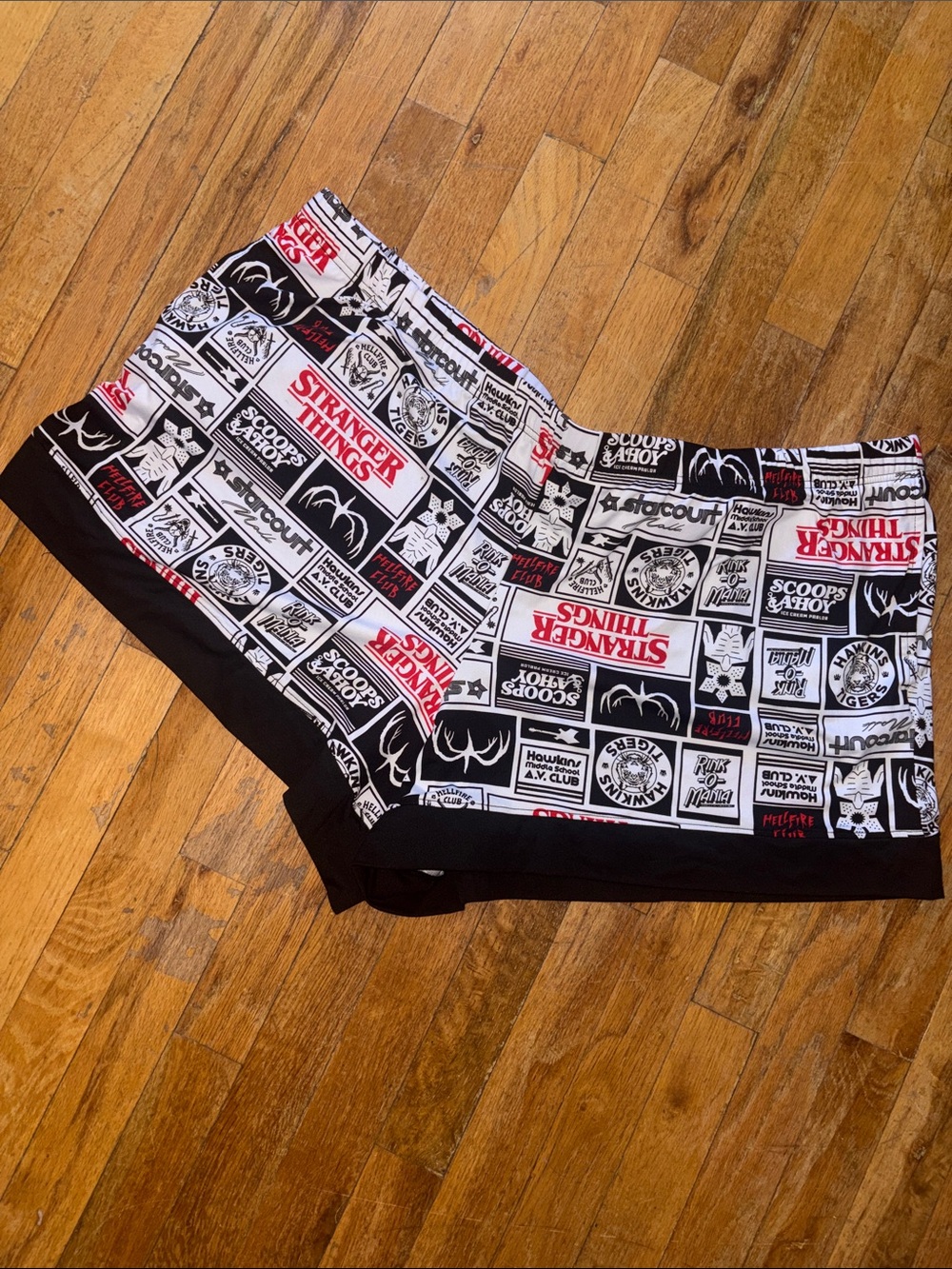 Size 3X 'Stranger Things' Graphic Shorts